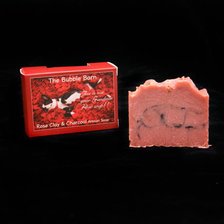 Rose Clay & Charcoal Soap - The Bubble Barn