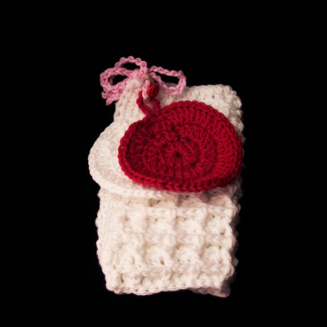 Crochet Washcloth with Scrubbies - The Bubble Barn